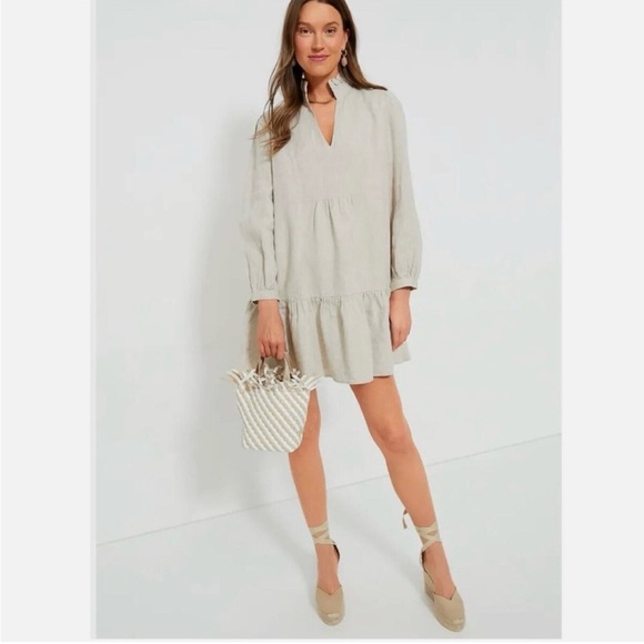 tuckernuck beige dress Tuckernuck Buck Vegan Suede Manon Dress Beige Suede / XXL main image 1